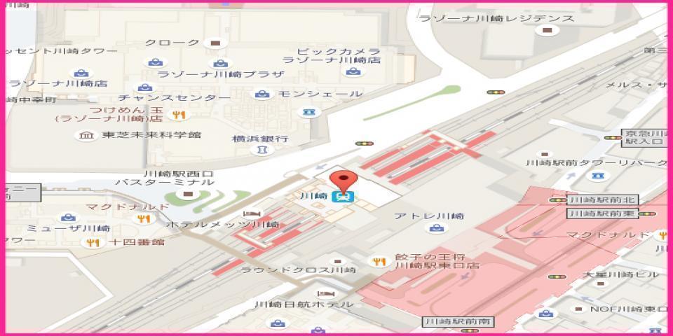 メイドカフェ コンカフェ 川崎のメイドカフェ&バー【LATTE】の地図