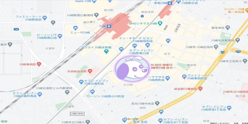 リフレ 川崎　添い寝専門店 すりぃぴぃの地図